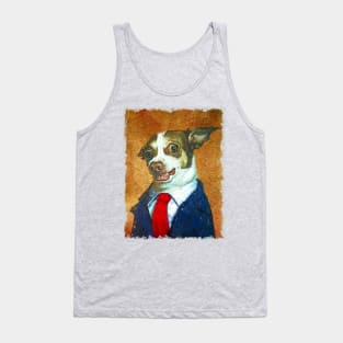 Mr. Bubz the Angry Chihuahua in Formal Attire Tank Top